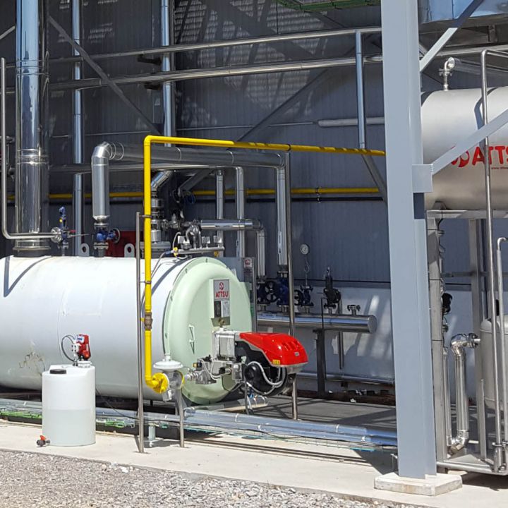 RL steam boiler installations