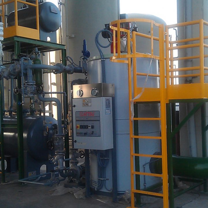 Thermal oil boiler installations