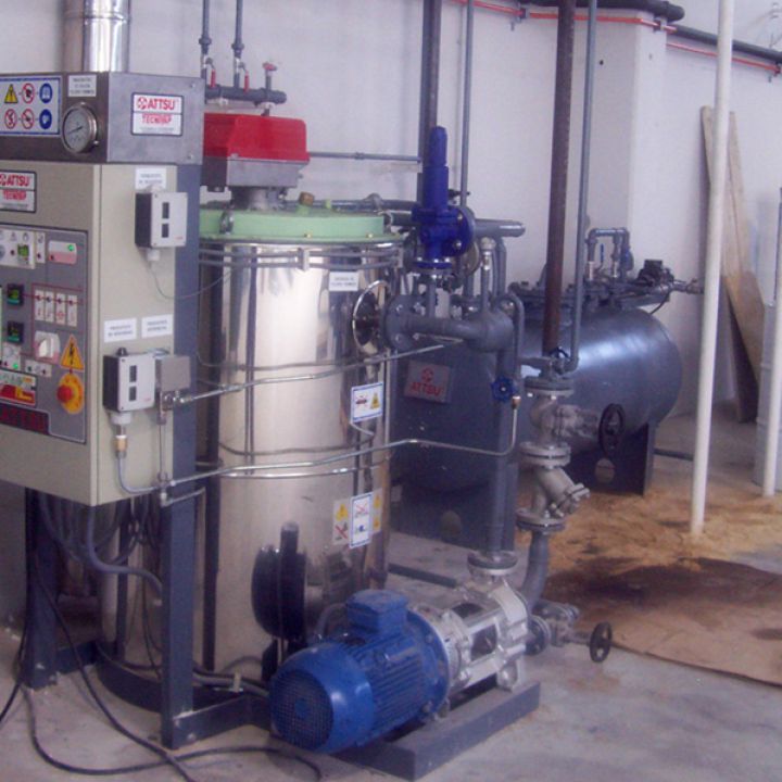 Thermal oil boiler installations