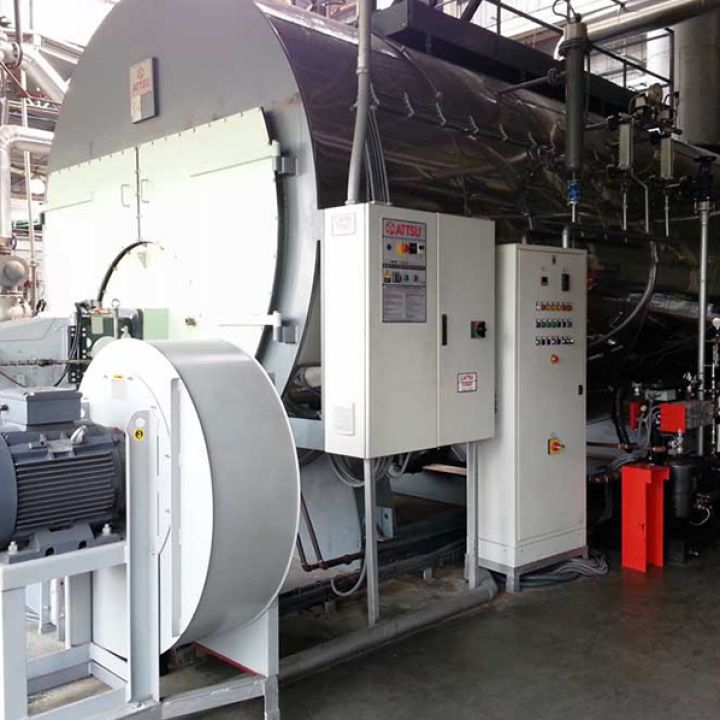 Caldera ATTSU modelo HH-14000 instalada en Honduras en indústria téxtil