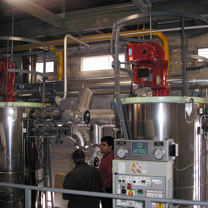 Thermal oil boiler installations