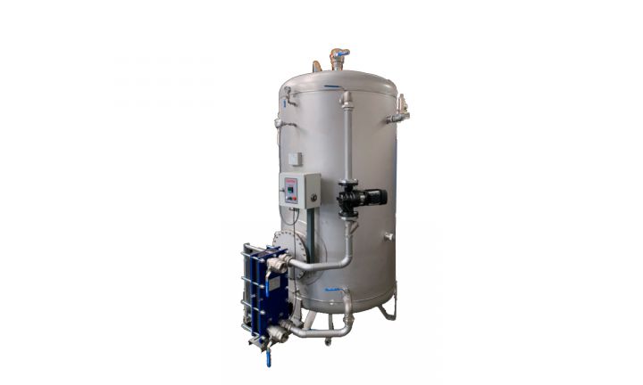 BV1X - Interacumulador de agua calentado por vapor con intercambiador externo o interno